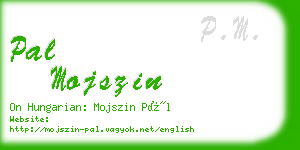pal mojszin business card